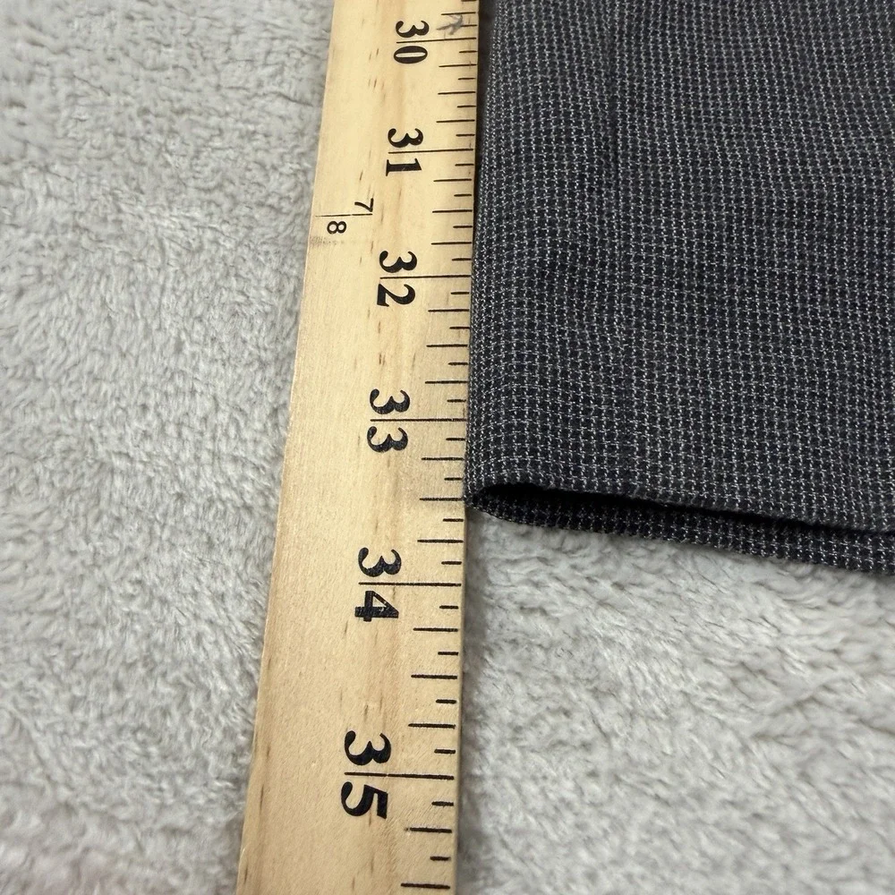Banana Republic Non-Iron Tailored Fit Dress Pants Men's 36x34 Gray Flat Front